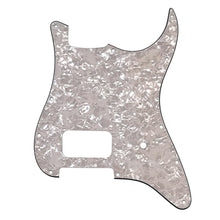 Fender Single Humbucker Stratocaster Pickguard (White Pearl Moto)