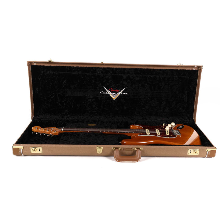 Fender Custom Shop 1963 Stratocaster Hardtail Roasted Alder Trans Amber Masterbuilt Todd Krause 2022