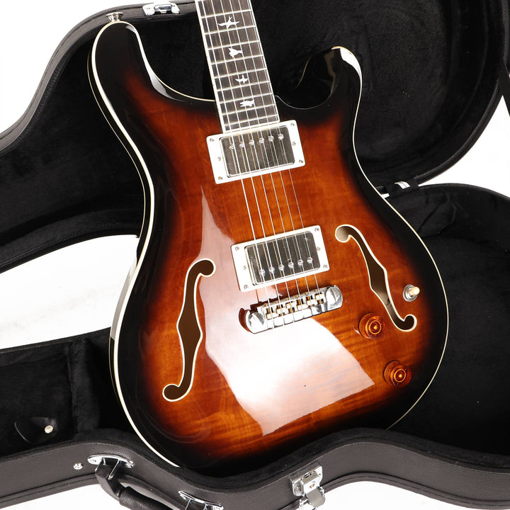 PRS SE Hollowbody II Black Gold Burst 2022