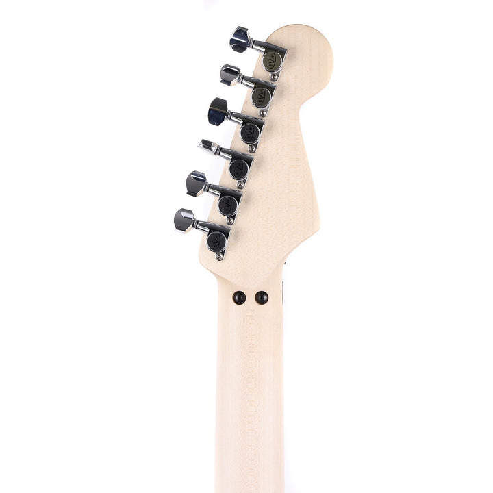 EVH Striped Series Left-Handed Red with Black and White Stripes