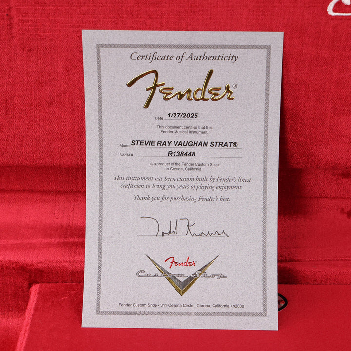Fender Custom Shop Stevie Ray Vaughan Stratocaster NOS Masterbuilt Todd Krause