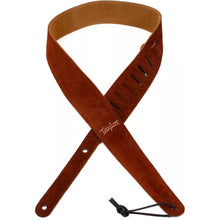 Taylor Chocolate Suede Logo Strap