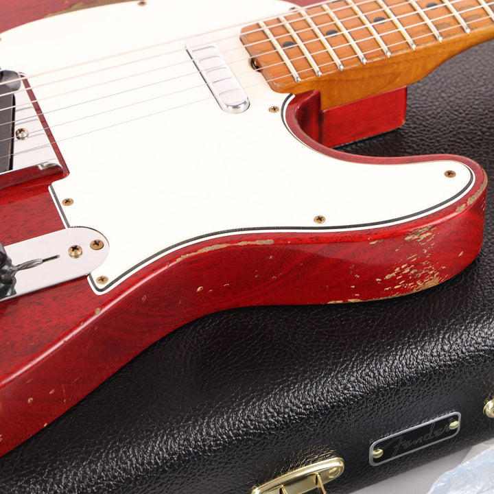 Fender Custom Shop 1963 Telecaster Mahogany Heavy Relic Crimson Transparent Masterbuilt Jason Smith