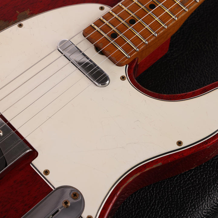 Fender Custom Shop 1963 Telecaster Mahogany Heavy Relic Crimson Transparent Masterbuilt Jason Smith