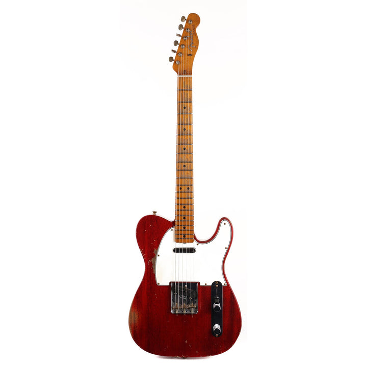 Fender Custom Shop 1963 Telecaster Mahogany Heavy Relic Crimson Transparent Masterbuilt Jason Smith