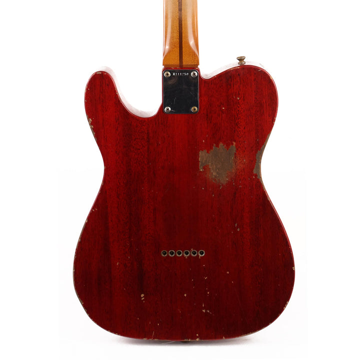 Fender Custom Shop 1963 Telecaster Mahogany Heavy Relic Crimson Transparent Masterbuilt Jason Smith