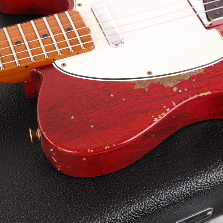 Fender Custom Shop 1963 Telecaster Mahogany Heavy Relic Crimson Transparent Masterbuilt Jason Smith