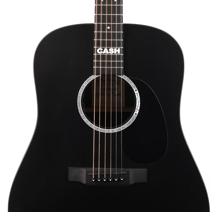 Martin DX Johnny Cash Acoustic-Electric Jett Black