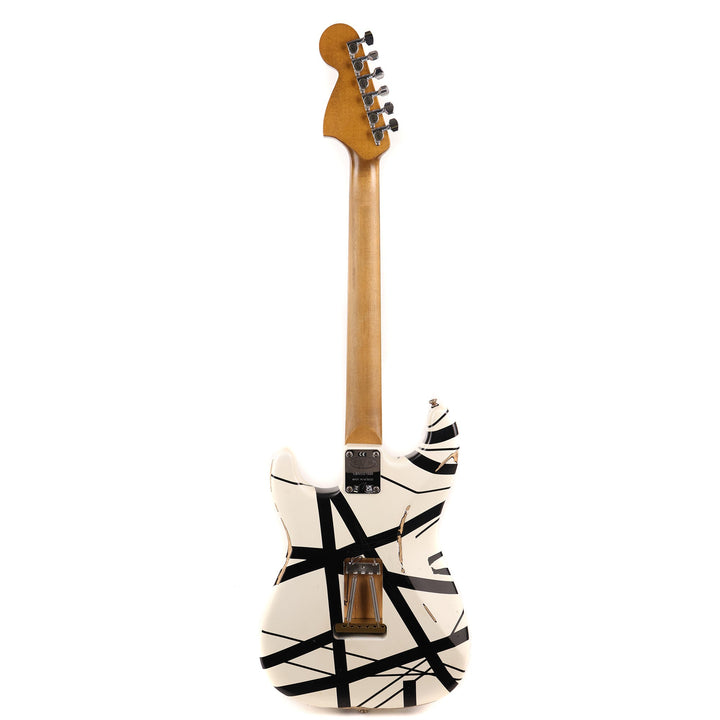 EVH Striped Series '78 Eruption White with Black Stripes Relic