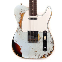 Fender Custom Shop 1959 Custom Telecaster Super Heavy Relic Faded Aged Sonic Blue over 3-Tone Sunburst