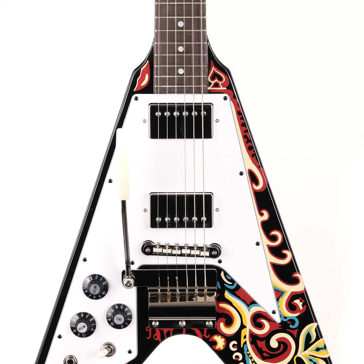 Epiphone Jimi Hendrix Love Drops Flying V Left-Handed Ebony