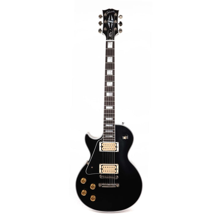 Gibson Custom Shop Les Paul Custom Left-Handed Made 2 Measure Ebony with Double Classic White Pickups