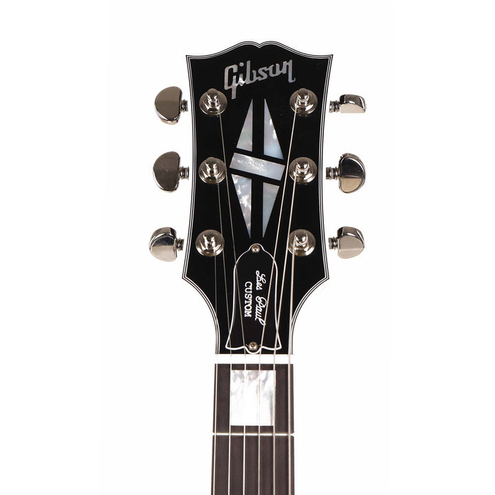 Gibson Custom Shop Les Paul Custom Left-Handed Made 2 Measure Ebony with Double Classic White Pickups