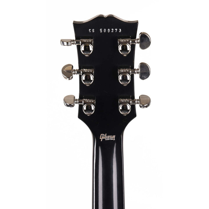 Gibson Custom Shop Les Paul Custom Left-Handed Made 2 Measure Ebony with Double Classic White Pickups