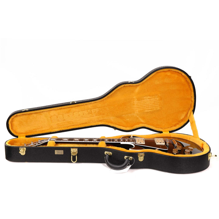 Gibson Custom Shop Les Paul Custom Left-Handed Made 2 Measure Ebony with Double Classic White Pickups