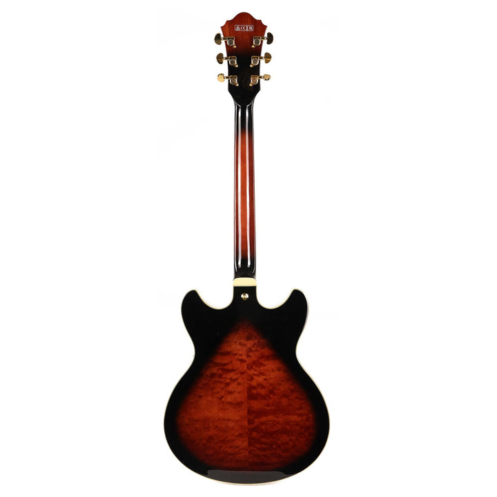 Ibanez Artcore Expressionist AS93QMSP Dark Brown Sunburst