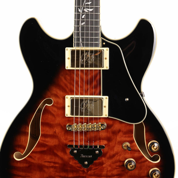 Ibanez Artcore Expressionist AS93QMSP Dark Brown Sunburst