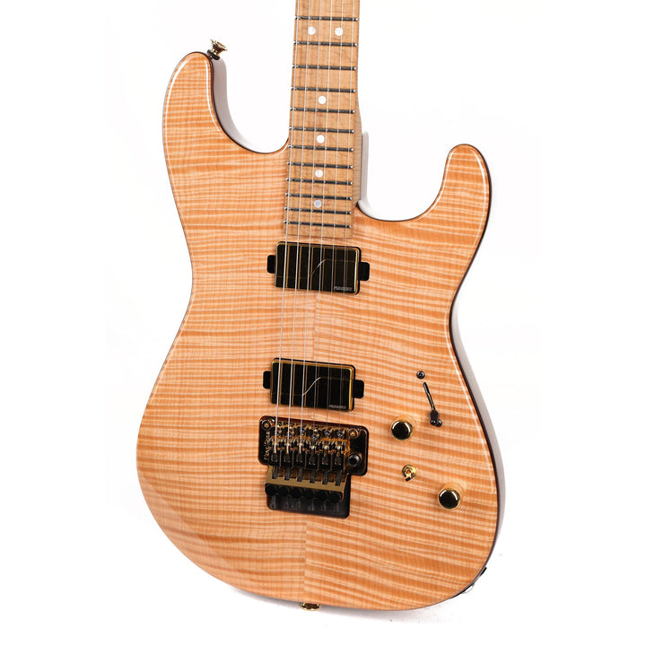 Charvel Custom Shop San Dimas Flame Maple and Roasted Ash Transparent Natural