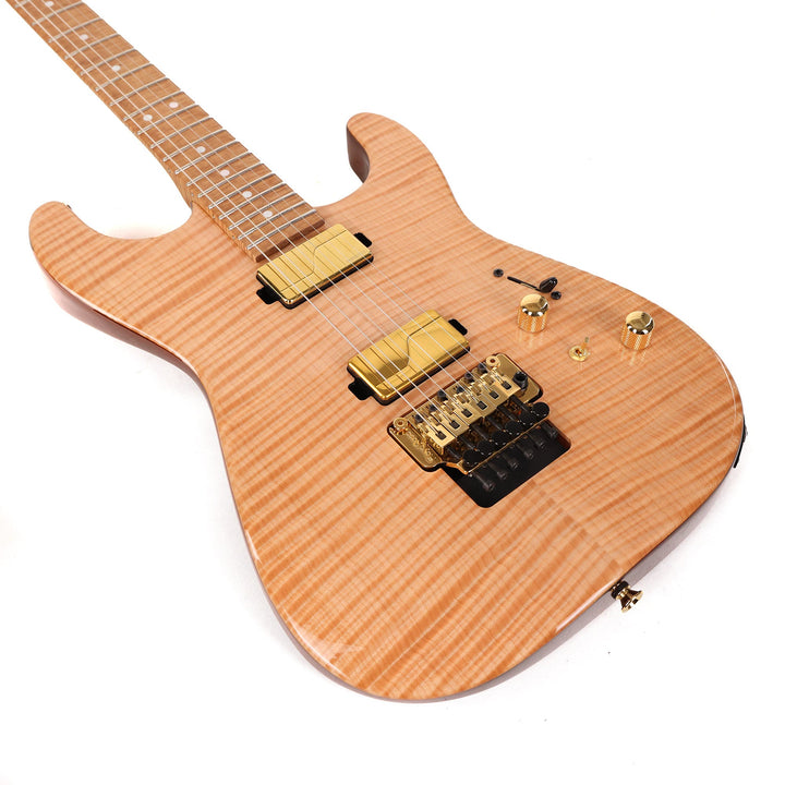 Charvel Custom Shop San Dimas Flame Maple and Roasted Ash Transparent Natural