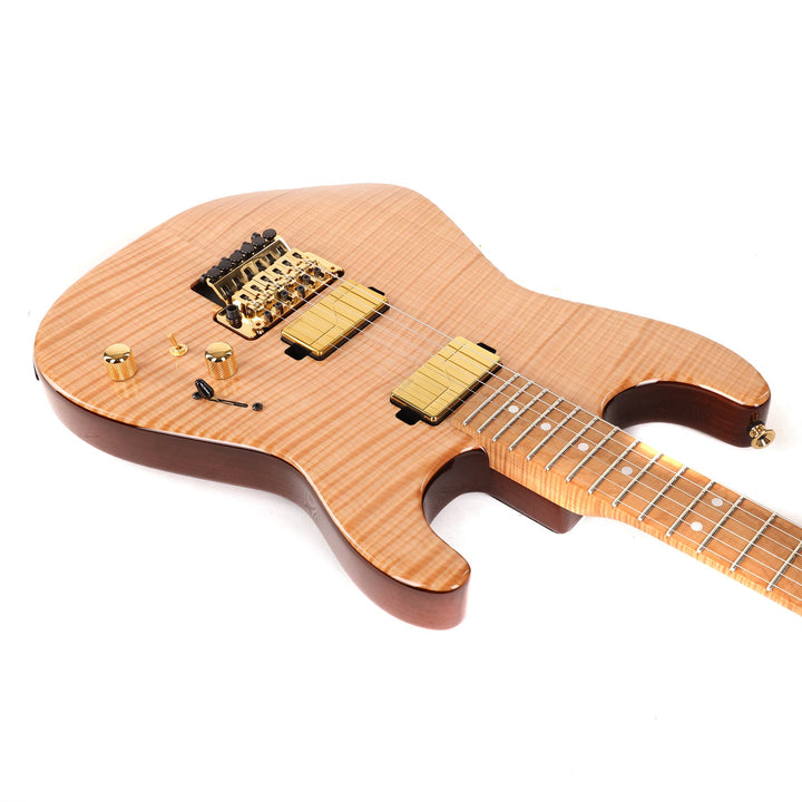 Charvel Custom Shop San Dimas Flame Maple and Roasted Ash Transparent Natural