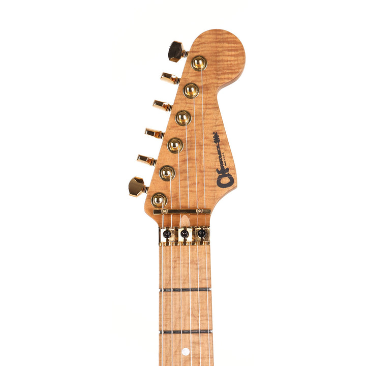 Charvel Custom Shop San Dimas Flame Maple and Roasted Ash Transparent Natural